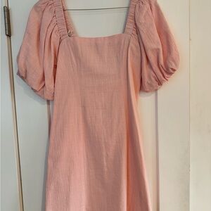 Pink Puff Sleeve Dress - Petal & Pup